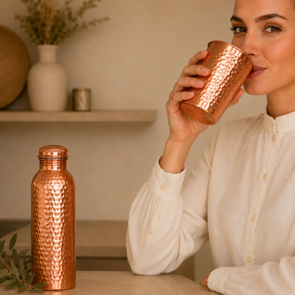 Alma Pure · Borraccia in Rame · Acqua Purificata Naturalmente