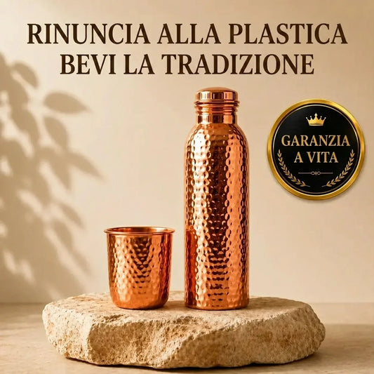 Alma Pure · Borraccia in Rame · Acqua Purificata Naturalmente